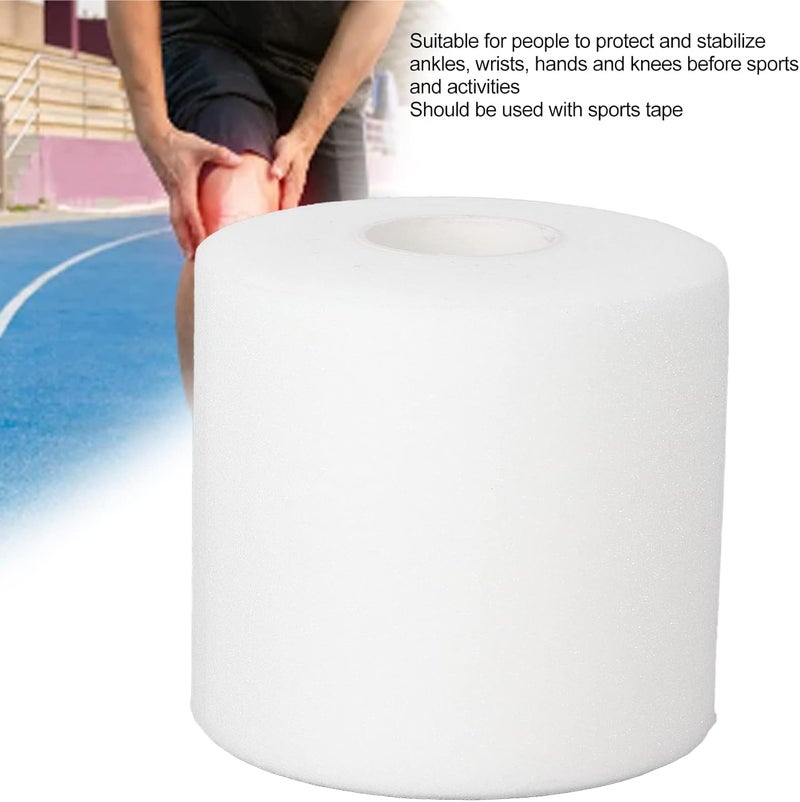 woobles Foam Underwrap, Mutifunctional Sports Foam Pre Wrap Athletic Tape, for Elbow Knees Ankles Wrists and Hands, Approx. 6.5cm X 27m (White) - Image 2